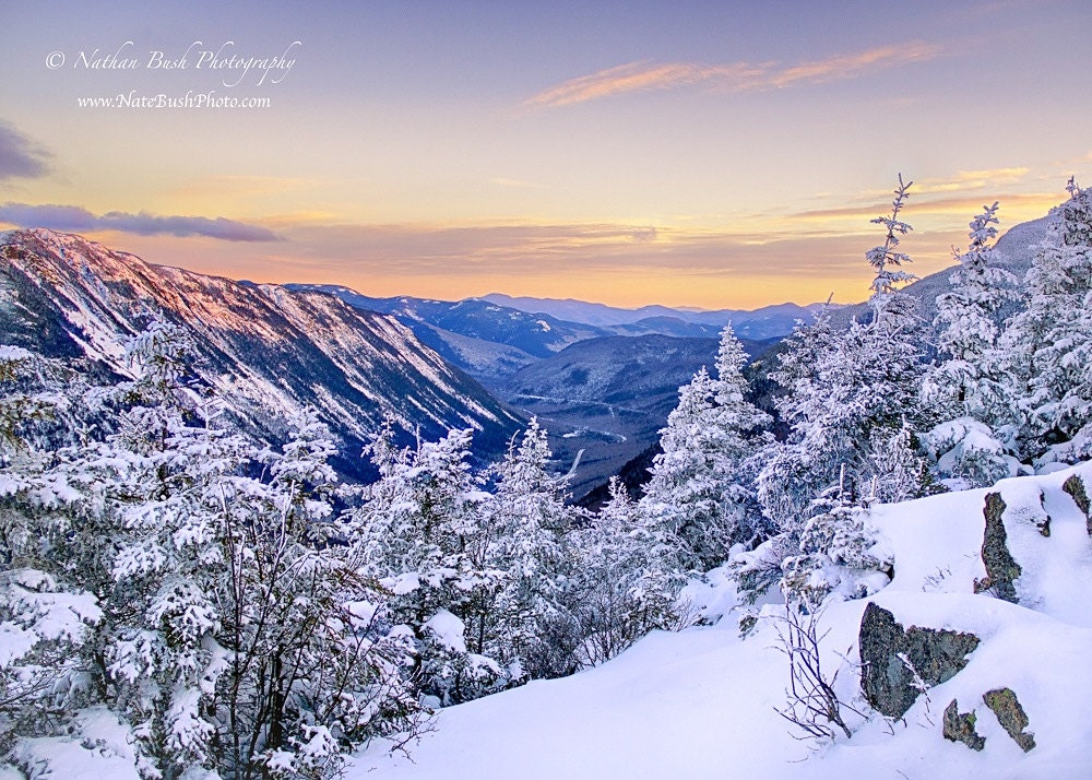 Winter Sunset White Mountains New Hampshire By Nathanbushphoto