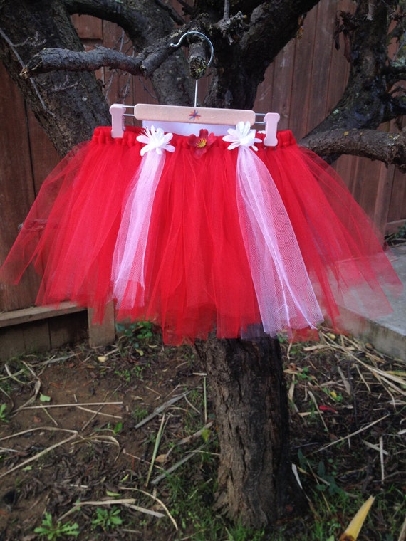 red and white striped tutu