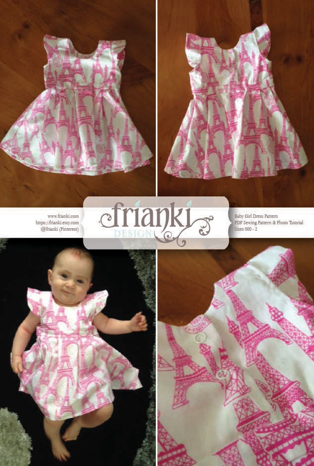 Baby Girl Dress PDF Sewing Pattern and Photo Tutorial