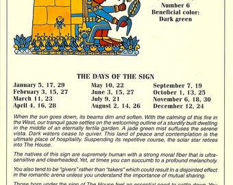 Vintage African Astrology postcard: Small Services to the