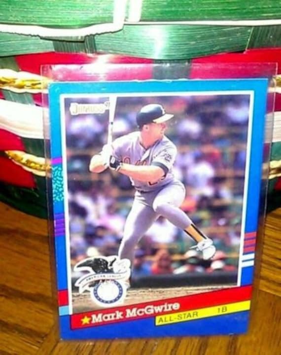 1990 Mark McGwire Baseball card Donruss/Leaf by VickiesVintageroom