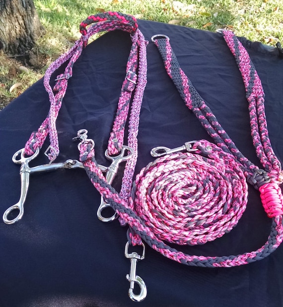 Horse Tack Paracord Breast Collar Bridle 9 ft Barrel Reins