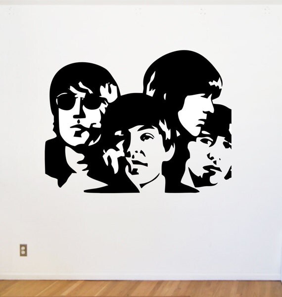 Beatles Wall Decal 30x 20 by LynchmobGraphics on Etsy