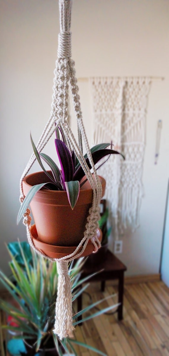 modern macrame hangerplant hangerhanging by freefille on