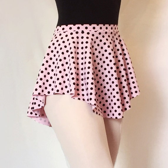 Dance Ballet Skirt Sab Skirt Pink W Black Polka By Royalldancewear 