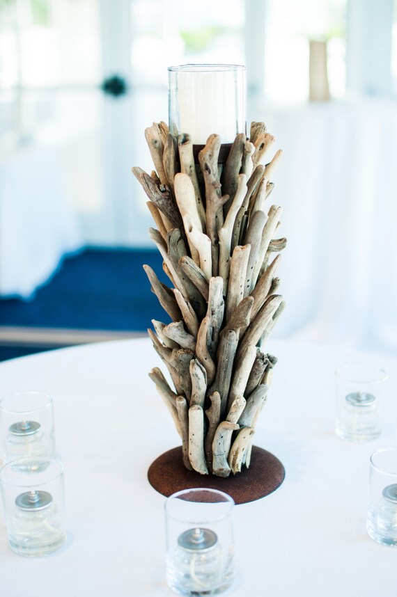 Simple How To Make A Driftwood Candle Holder for Living room
