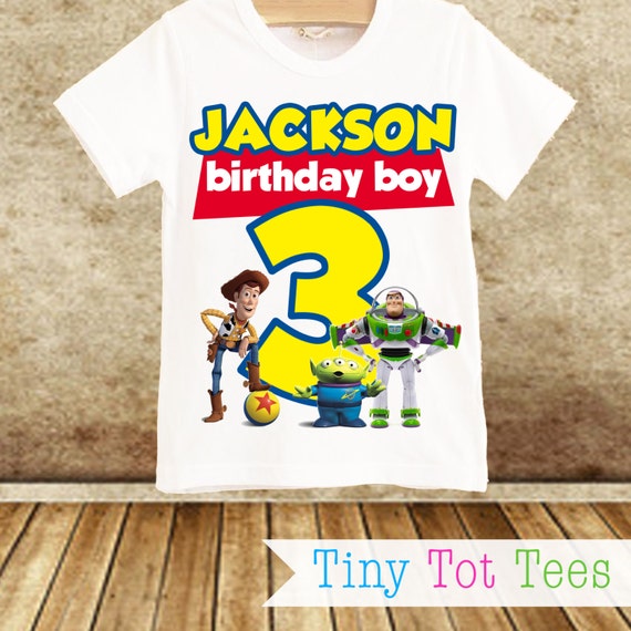 Toy Story T-shirt PERSONALIZED with Name & Age by TinyTotTees