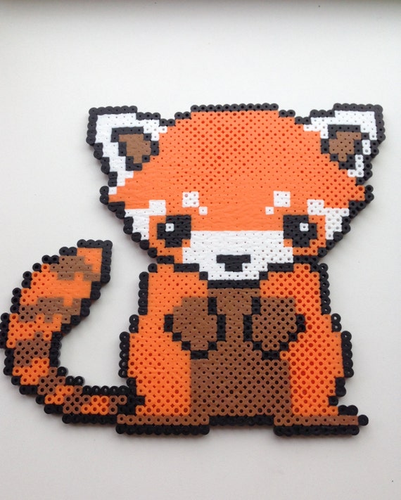 Items similar to Red Panda Perler on Etsy