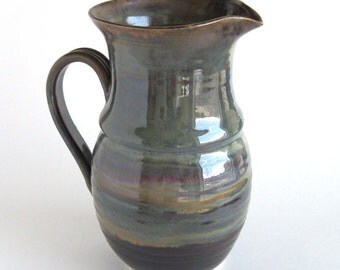 Large Pitcher - Purple T Glaze