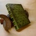 Leather Journal / Blank Book - Green Leather, Parchment Paper, The Mysterious Tome