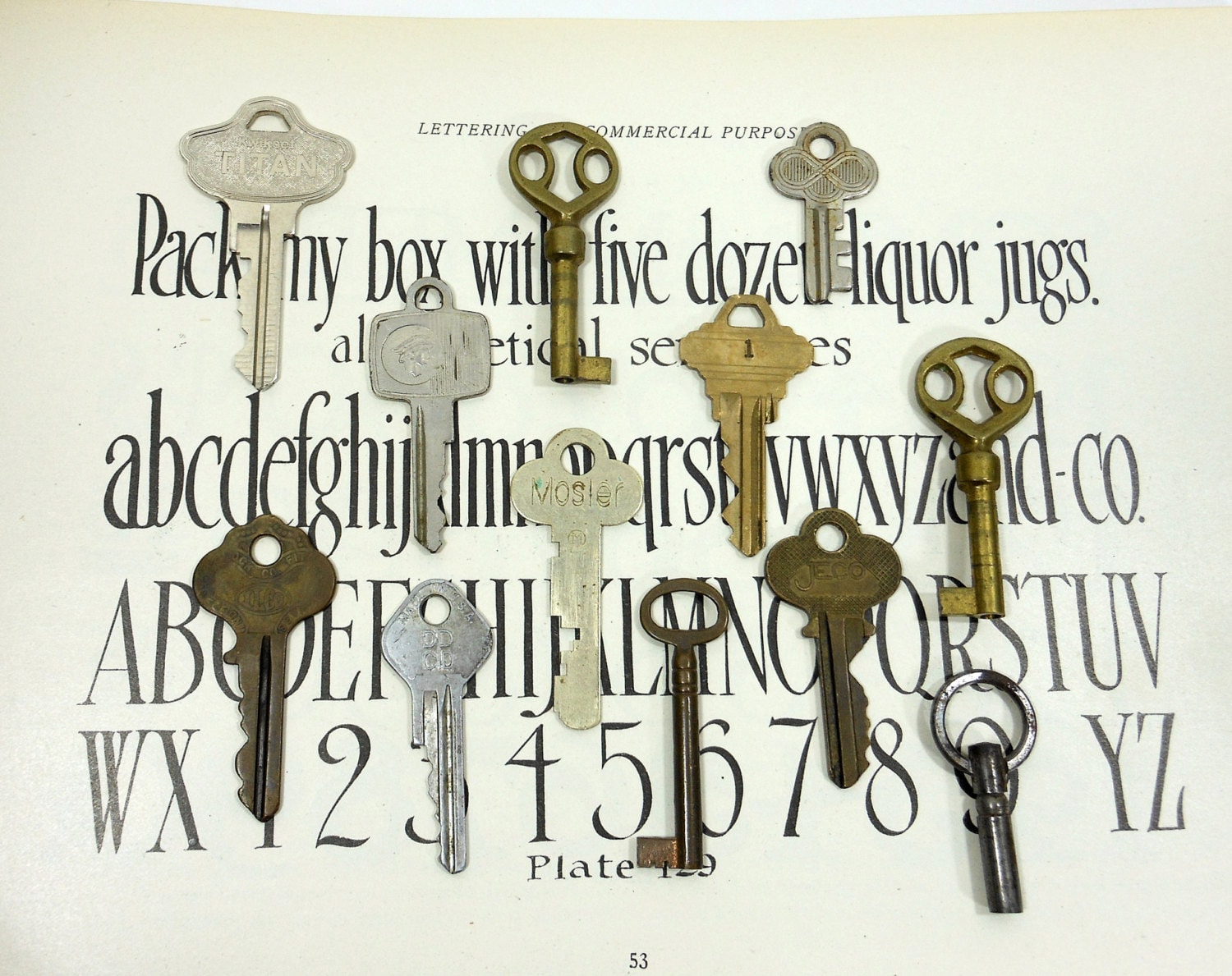 Vintage Keys Skeleton Keys Metal DeStash Assortment Crafting Upcycle ...