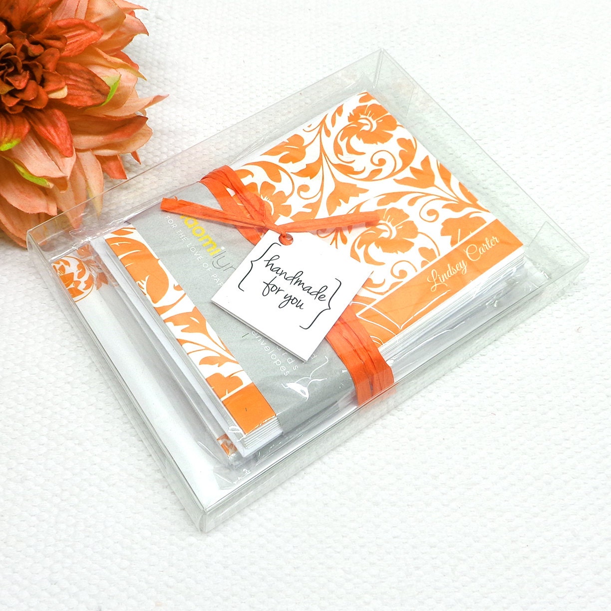 complete personalized stationery set LOVELY LINDSEY