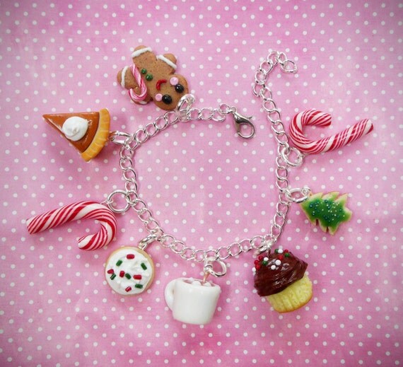 Polymer Clay Christmas Holiday Foods Charm by ScrumptiousDoodle