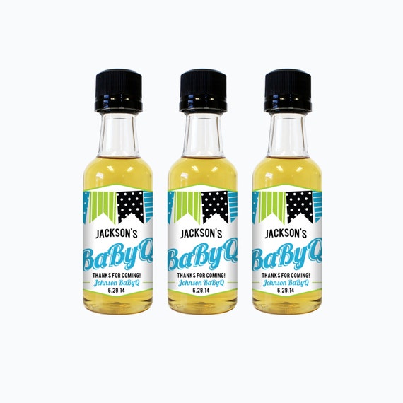 Custom Baby Shower Favors Personalized Liquor by LiquidCourage