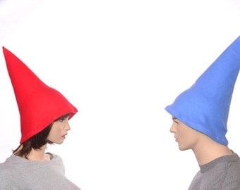 Garden Gnome Hat Couples Costume Hat Red Gnome Hat Blue Gnome Cap Halloween