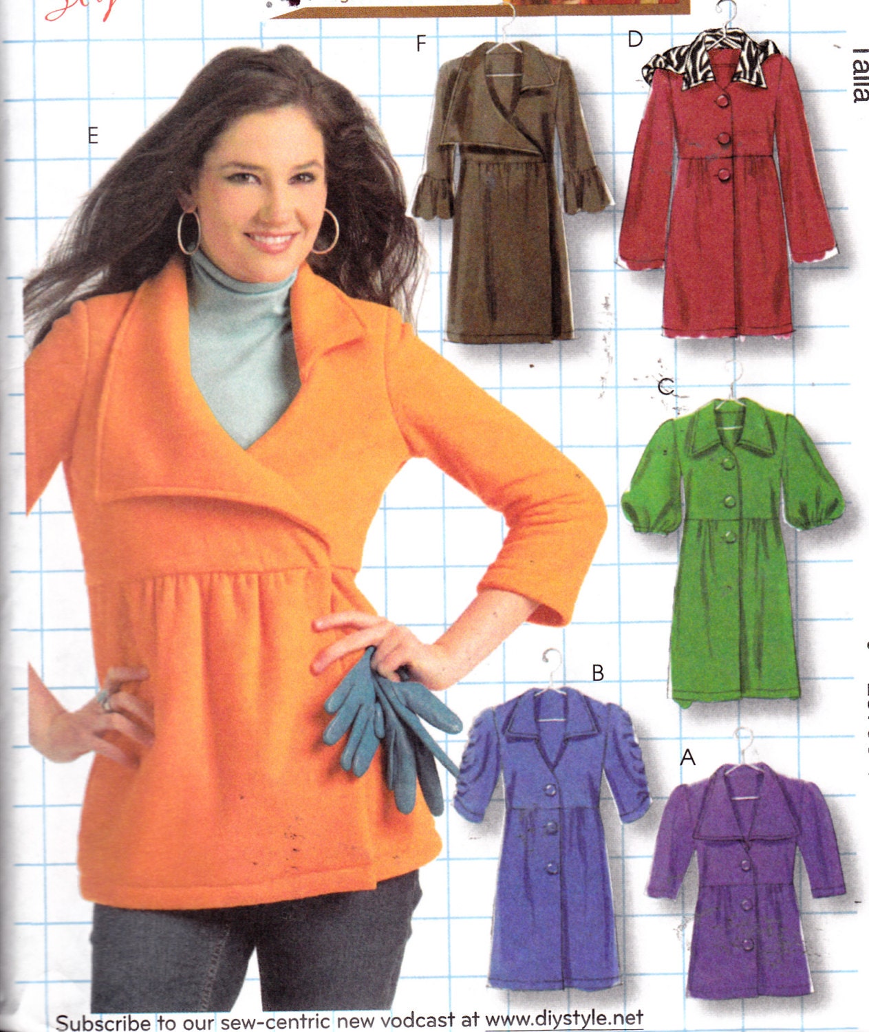 Free Shipping Women's Sewing Pattern Unlined Jacket or