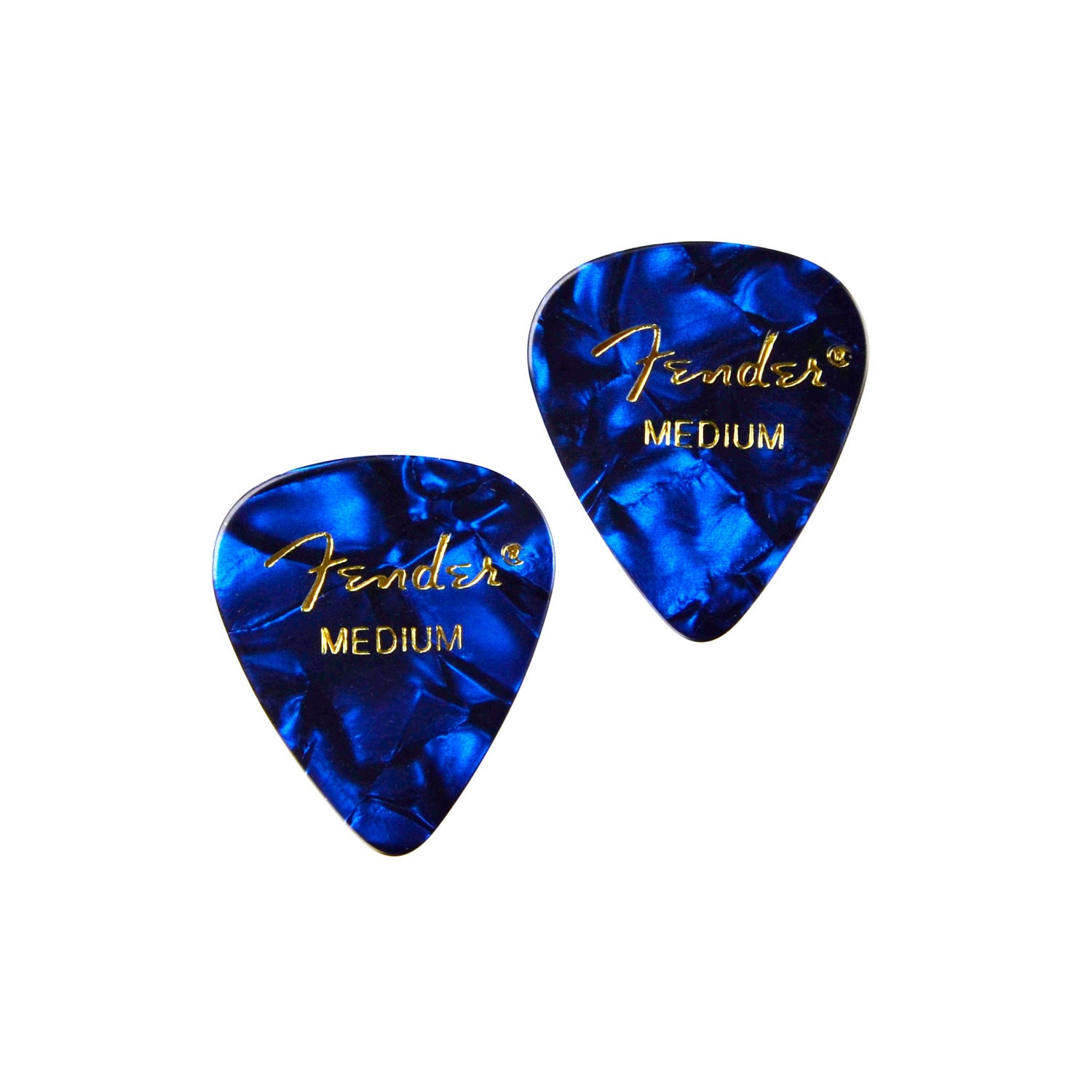 Blue Guitar Pick Cufflinks Men's Accessories Handmade