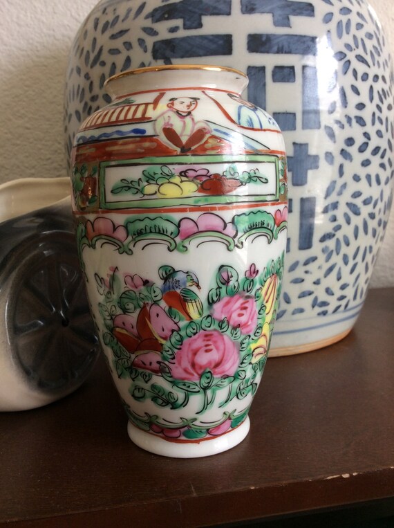 Acf Japanese Porcelain Ware Vintage Vase By Vintagetreasuresrus