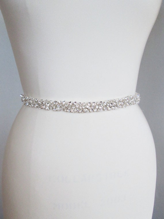 Swarovski bridal belt sash Swarovski crystal wedding belt