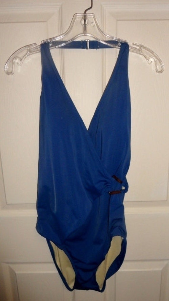Vintage Ladies One Piece Swimsuit by Lands End by SusOriginals