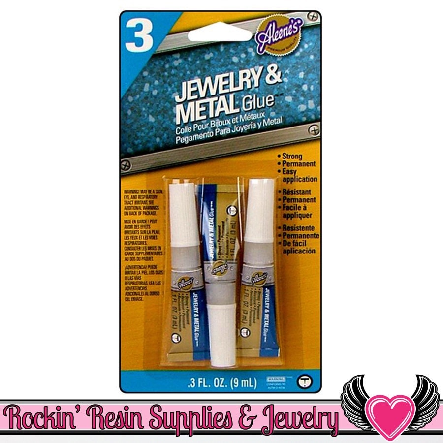 Aleene's JEWELRY & METAL GLUE 3 Tubes 0.1 fluid ounces