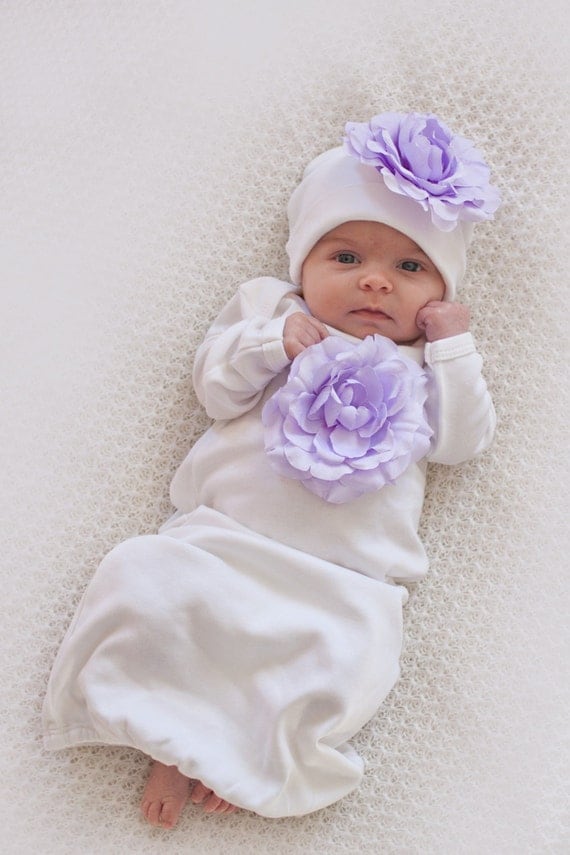 white newborn take home outfit