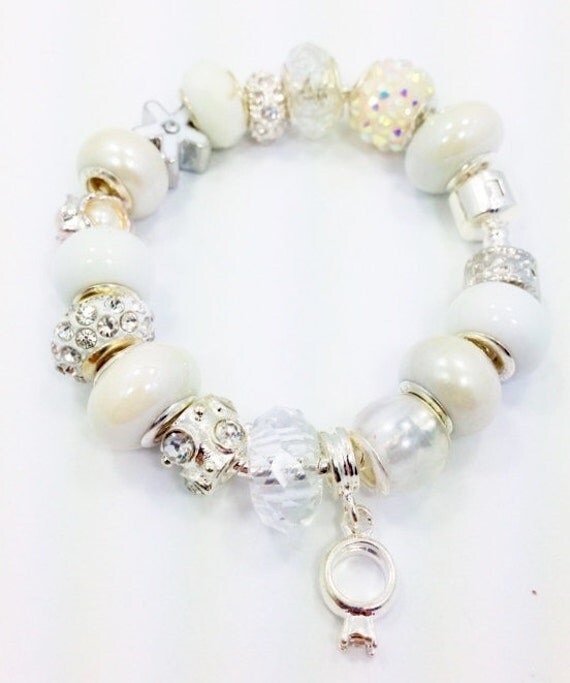 Items similar to Engagement Bridal Charm Bracelet on Etsy