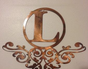 Metal Monogram Wall Art metal monogram | etsy Metal Monogram Wall Art metal monogram | etsy