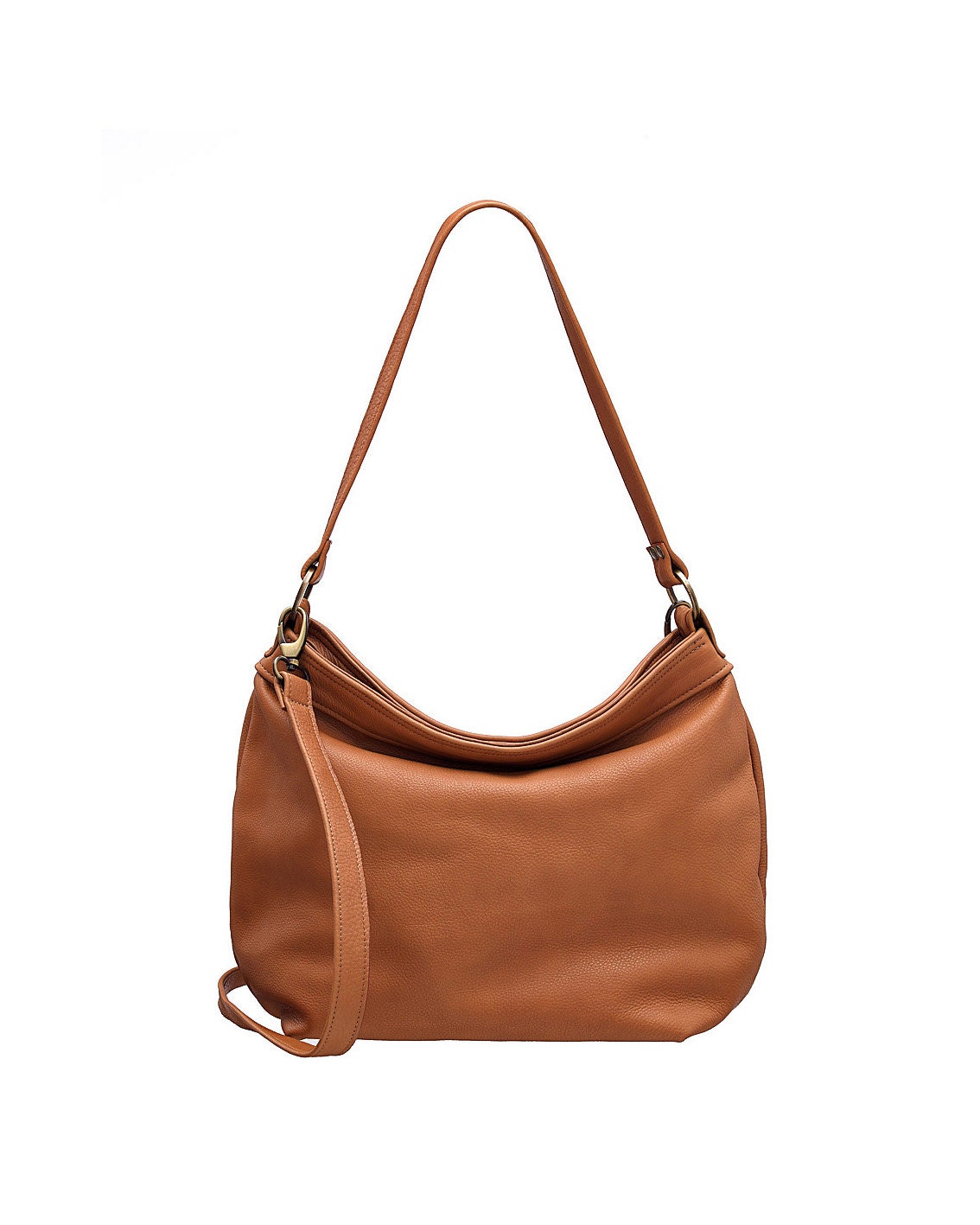 Tan hobo purse Tan soft leather bag Leather hobo bag