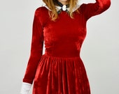 Red Velvet Dress