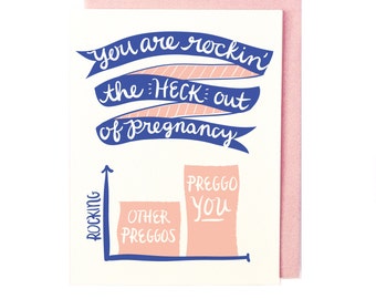 Rocking Pregnancy Card