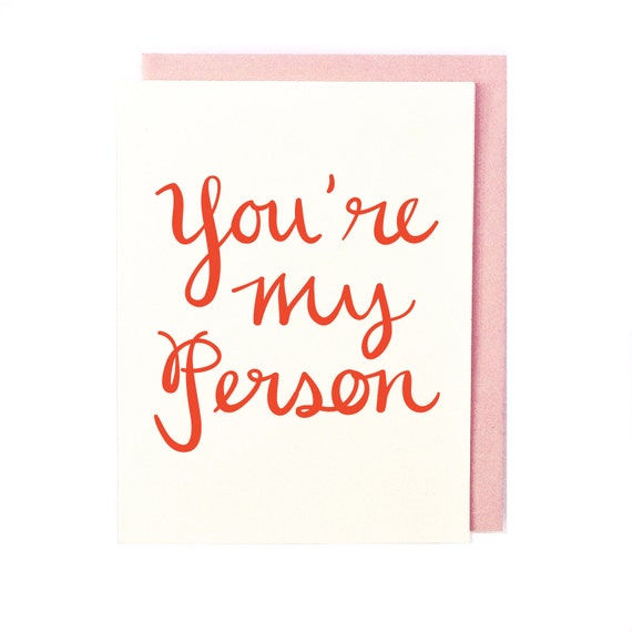 You're My Person Card