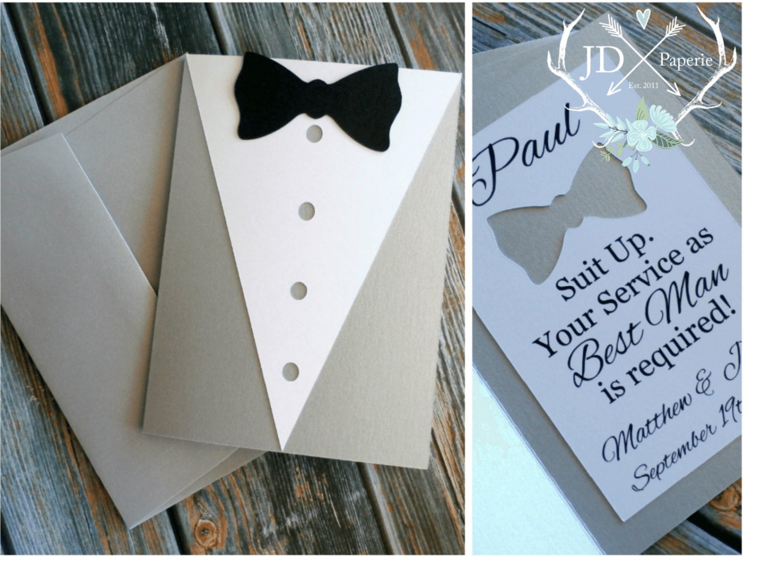 Custom Groomsmen Invitations 8