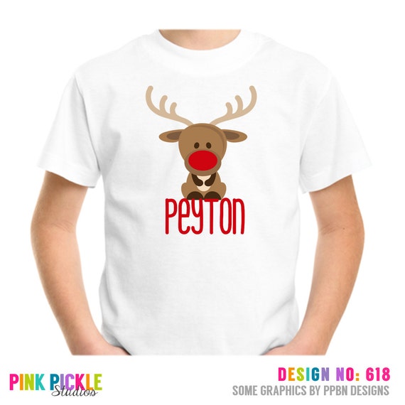 Items similar to Reindeer Shirt, Christmas Iron On Transfers, Christmas