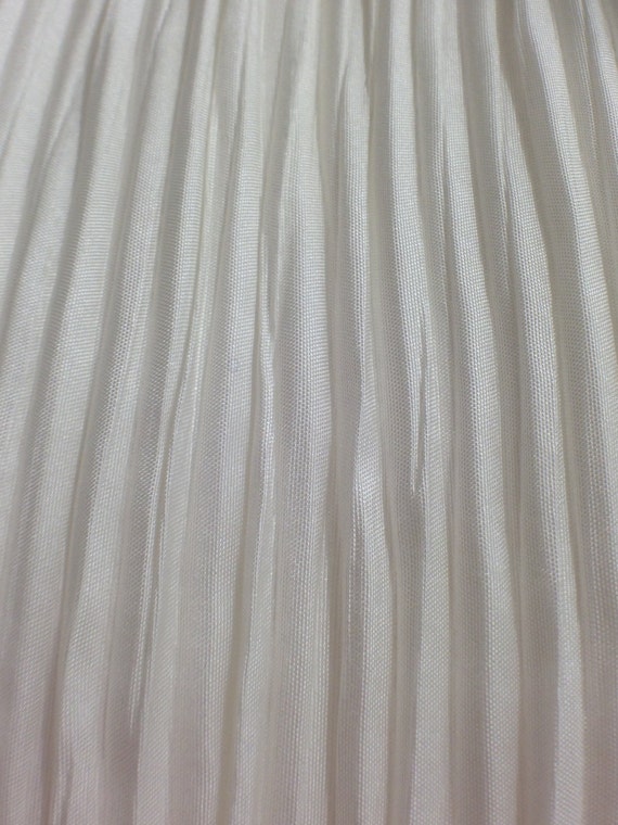 Pleated White Silk Silk Fabric White Silk Pleated Fabric