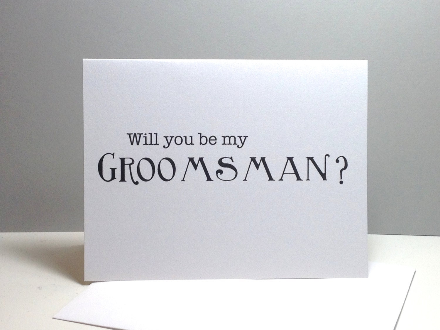 Will You Be My Groomsman Groomsman Card Wedding Groomsmens 1455