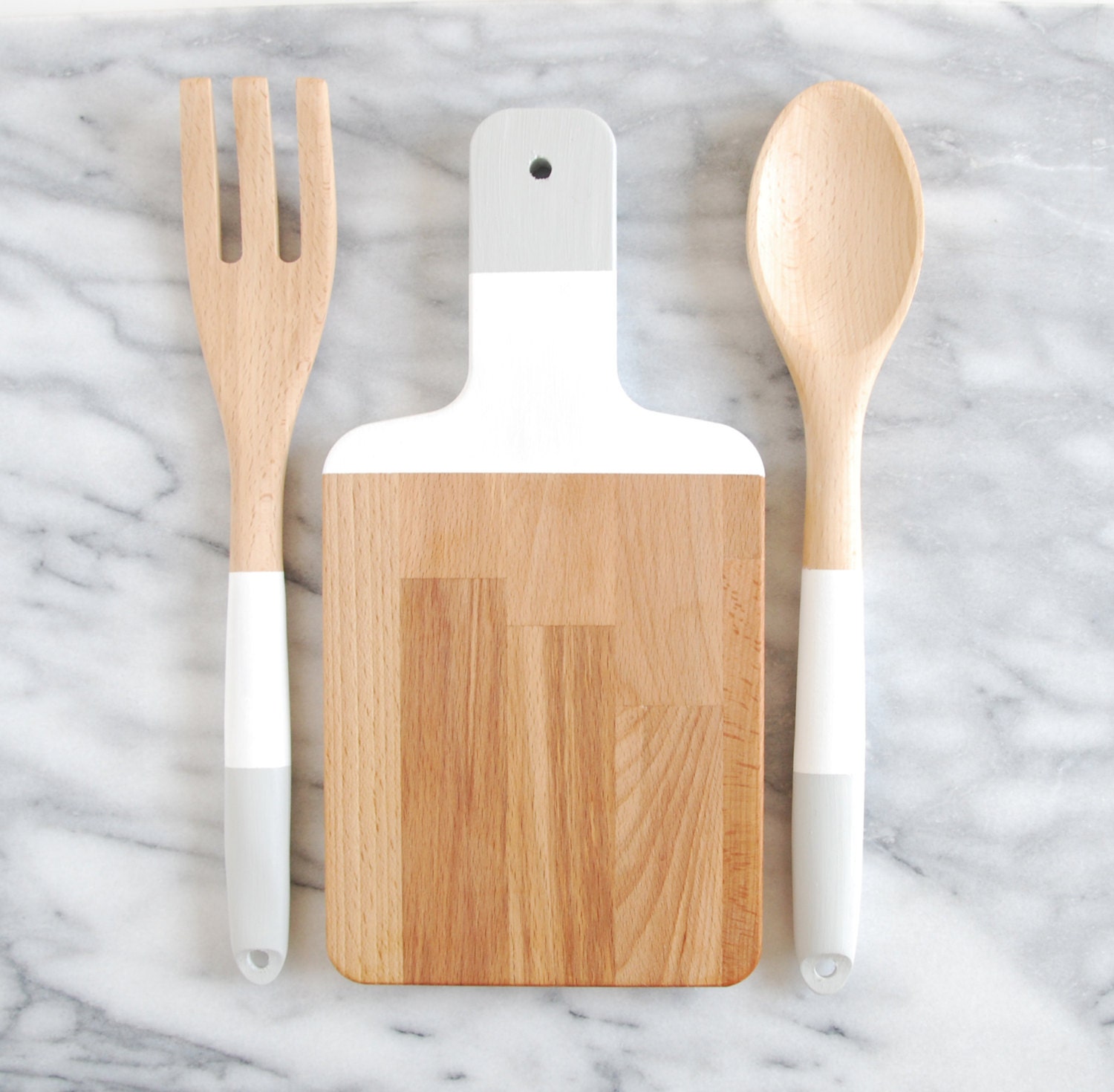 Paddle Cutting Board and Kitchen Utensil Set Color by ForTheHost