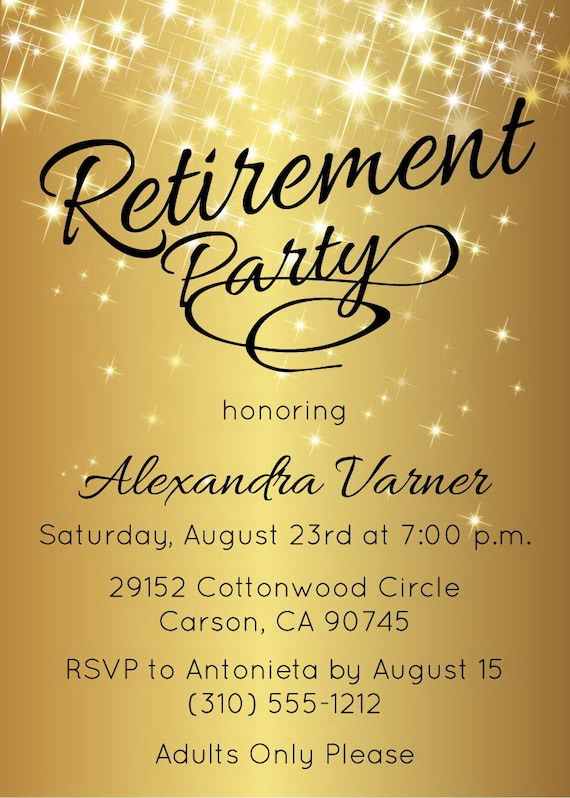 Retirement Luncheon Invitation 2