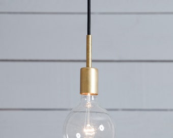 Brass Pendant Light - Mid Century