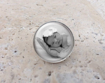 Custom photo Tie Clip or Lapel Pin,Tie Pin, Custom Wedding Party Gifts, Father of the Bride Groom,Mens Gifts, Fathers Day