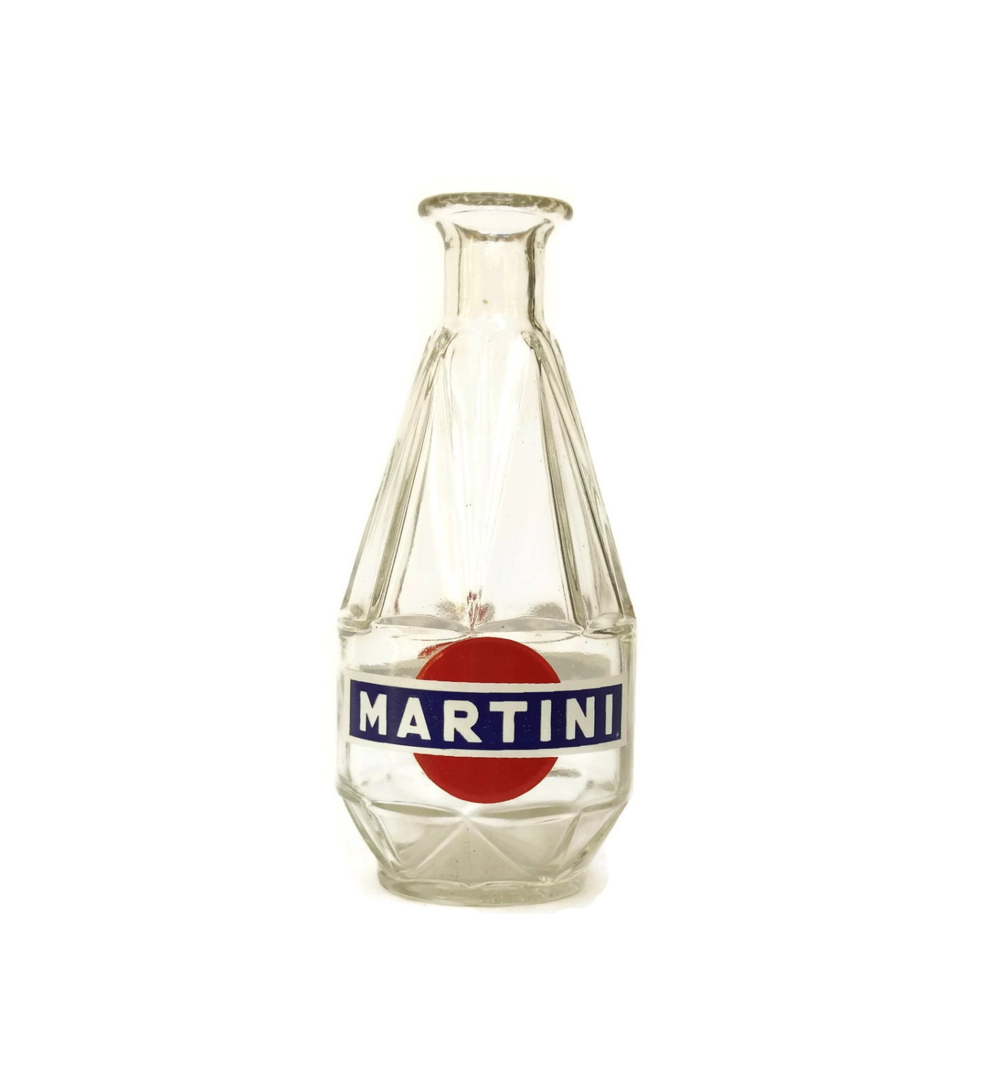 RESERVED for S. Vintage Martini Glass Bottle. French Bistro