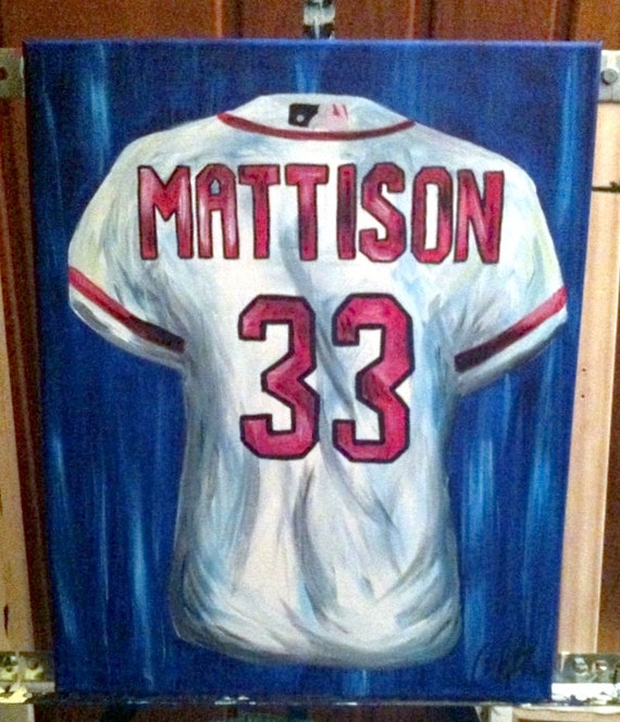 18x24 CUSTOM Jersey painting