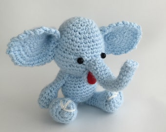 Items similar to knit elephant pacifier holder for babies ...