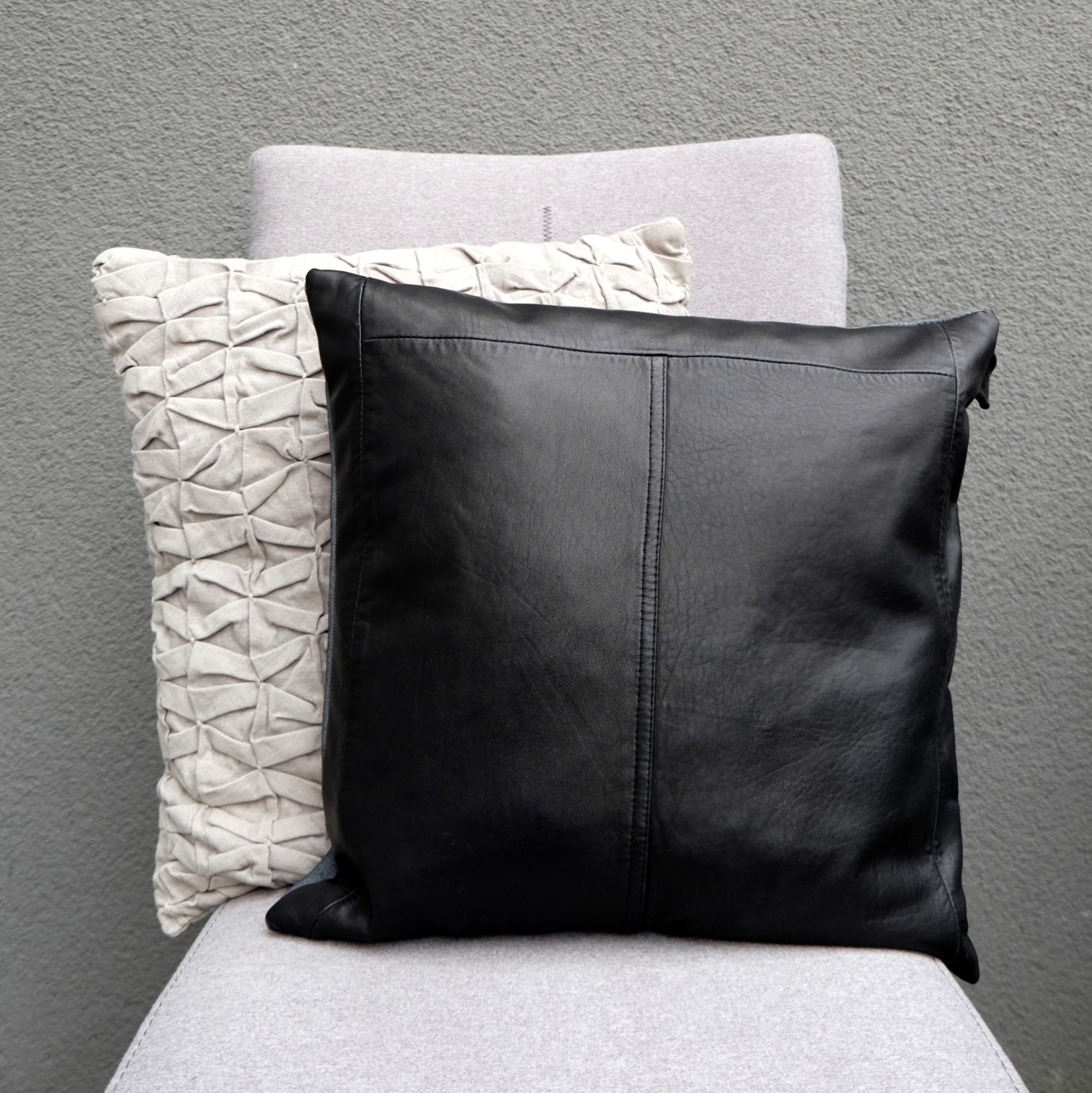 soft black pillows