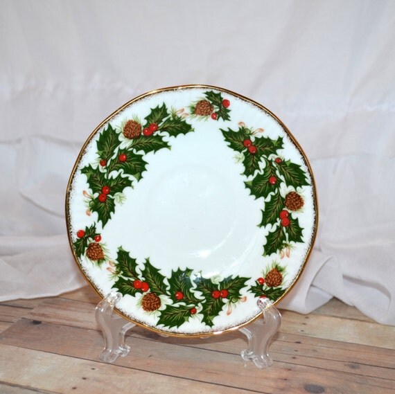 Rosina fine bone china Queen's Yuletide green by TheCastOffQueen