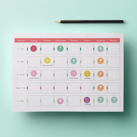 Download Printable Student Planner Stickers {PDF and Word document}