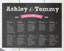 Popular items for wedding table chart on Etsy
