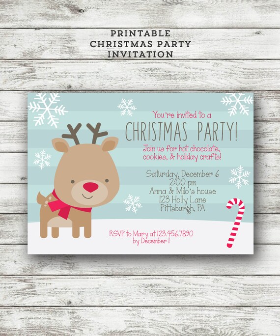 Kids Christmas Party Invitations 9