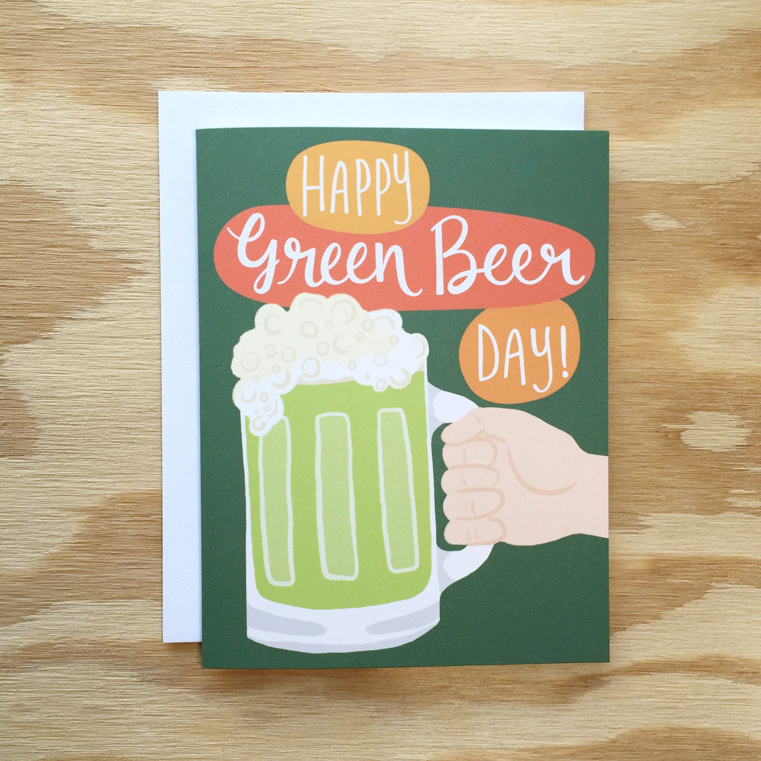 Happy Green Beer Day From greeting card by Wanderlust25PaperCo