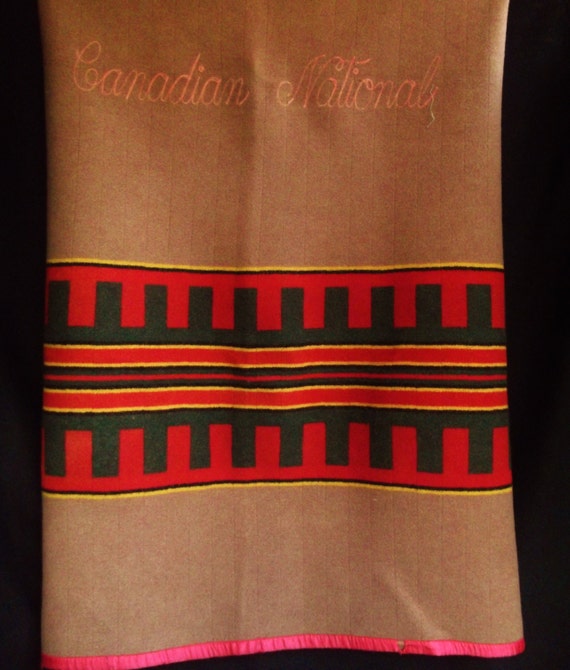 Canadian National Railway Wool Blanket CN Railway Sleeper